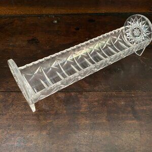 Acrylic caddy with crystal look for cotton balls, makeup remover pads etc.